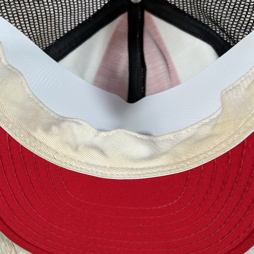 VTG 80s Georgia Bulldogs Snapback Hat College AJD Red White Trucker Cap USA - Picture 5 of 8